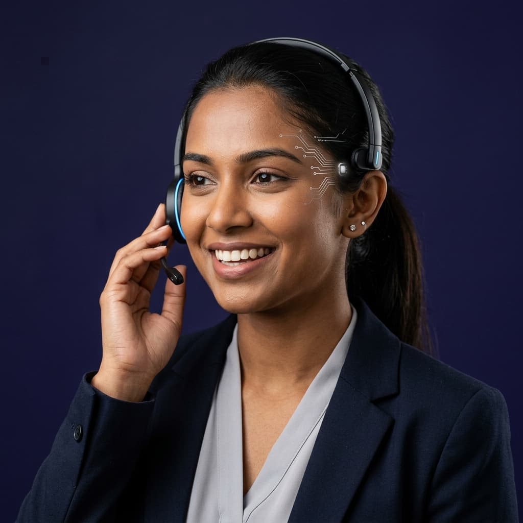 AI calling agent on a call