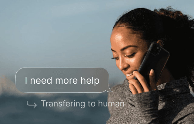 Clear routing between AI and people